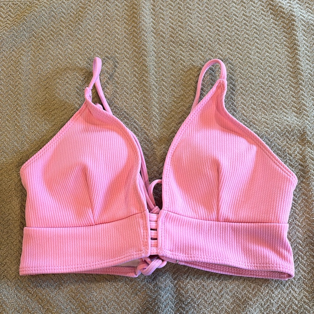 SHEIN Women’s Bubblegum Pink Size Small Swim Top